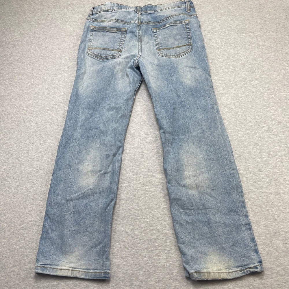 Cat & Jack Jeans Kids 14 Husky Straight Light Blue Stretch EUC - Picture 3 of 9